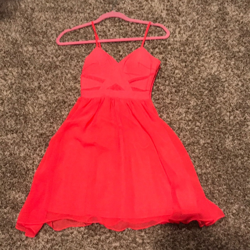 Like new - mini dress - size small , hot pink